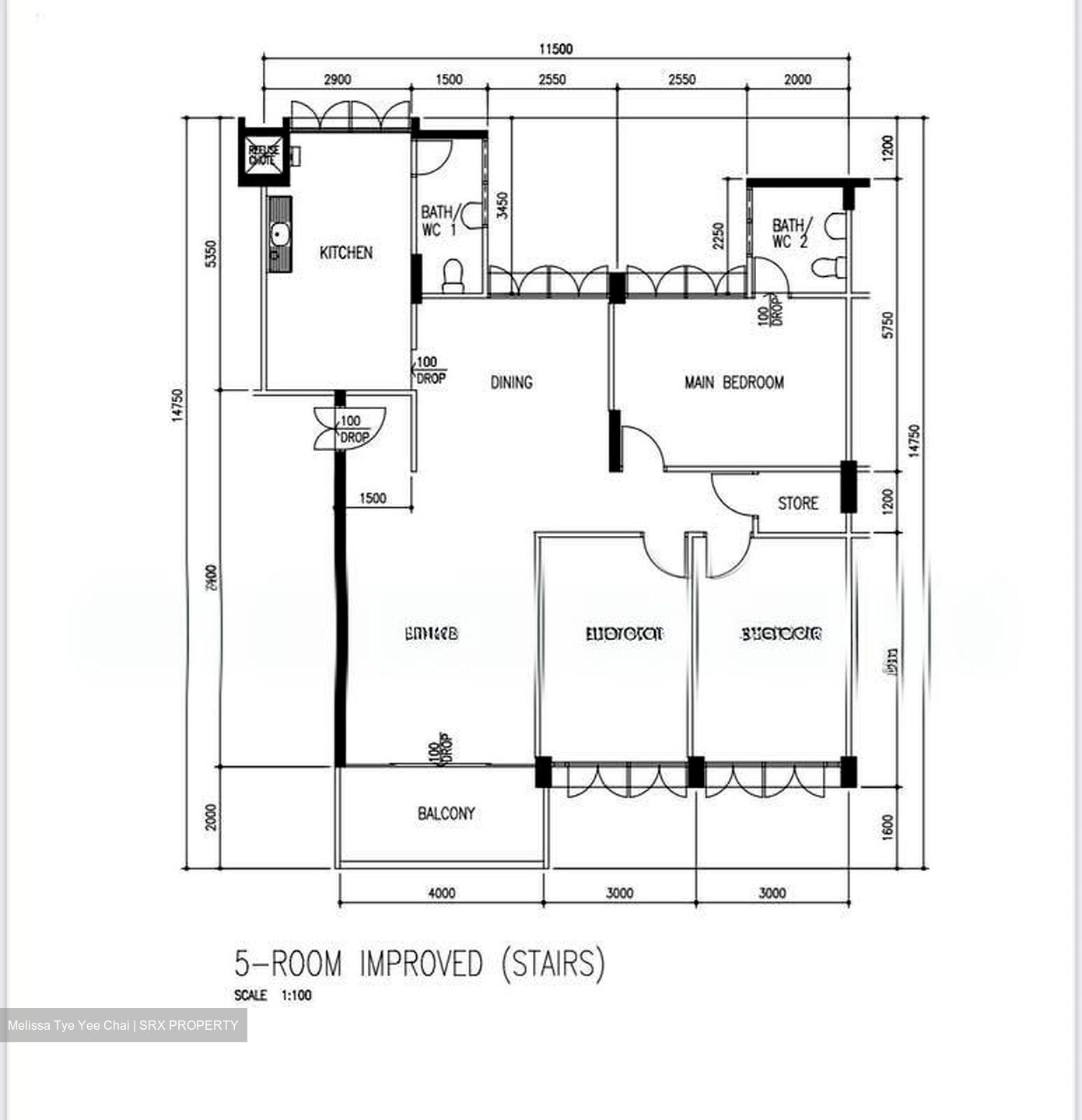 Blk 114 Hwi Yoh Ville (Serangoon), HDB 5 Rooms #530809491